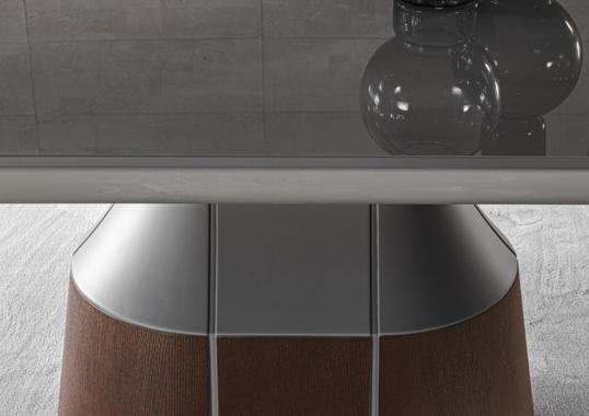 Обеденный стол круглый Canazei от фабрики Meroni Colzani