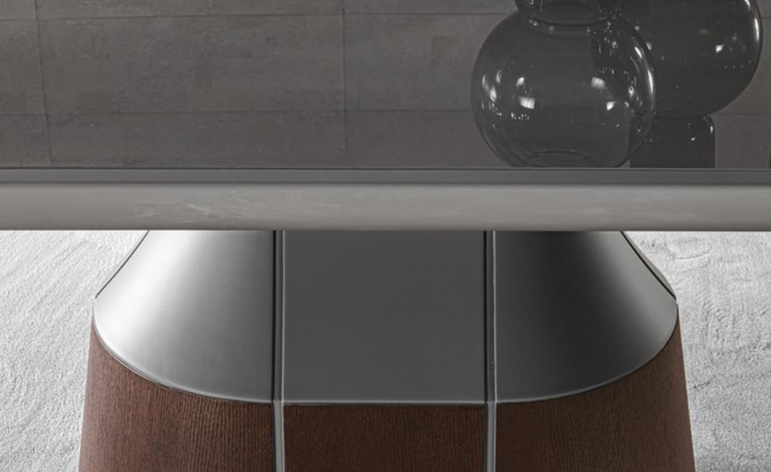 Обеденный стол круглый Canazei от фабрики Meroni Colzani