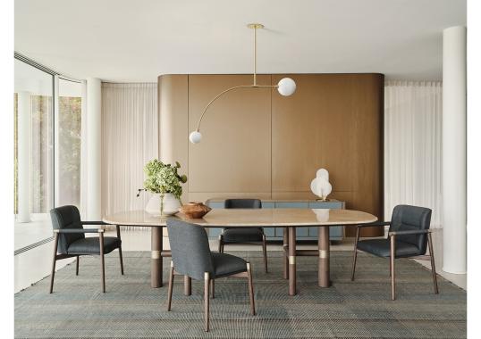 Прямоугольный обеденный стол Atelier от фабрики Turri