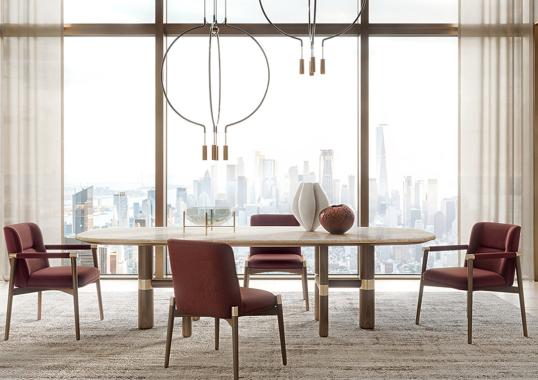 Прямоугольный обеденный стол Atelier от фабрики Turri