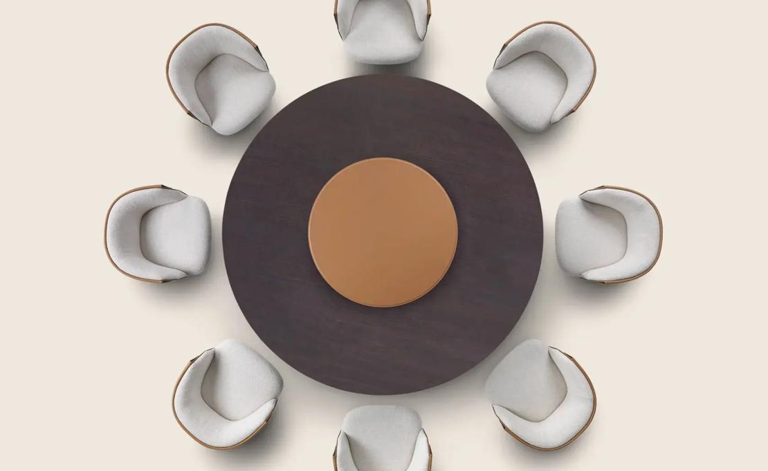 Стол круглый ENN от фабрики Flexform