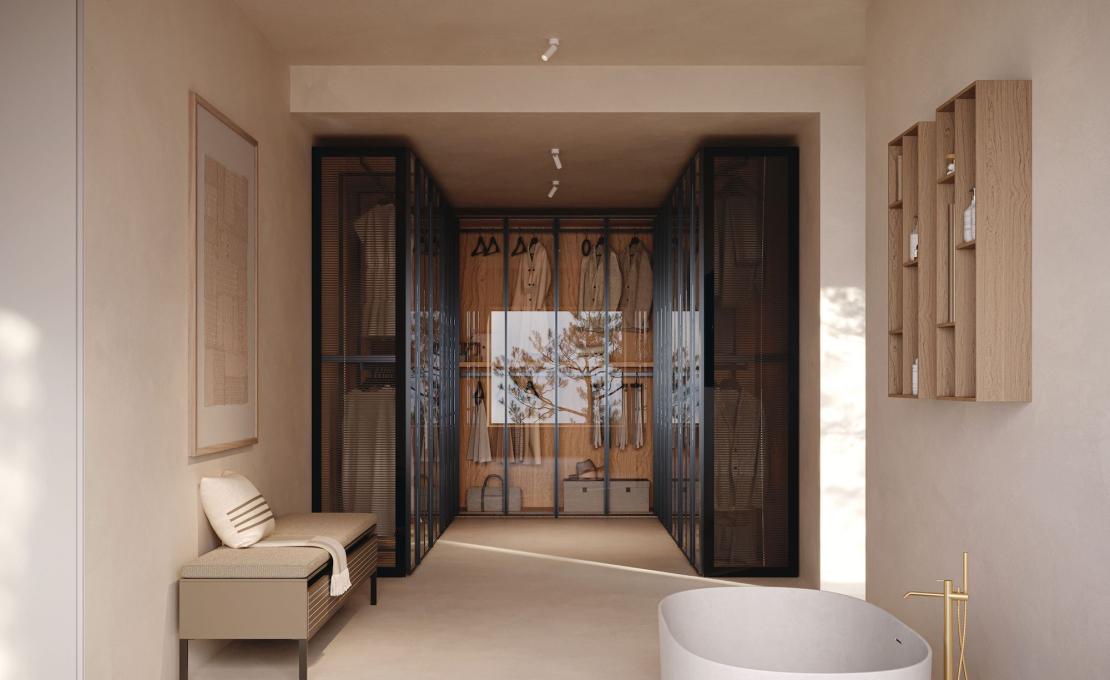 Гардеробная система коллекция CRISTAL от фабрики Tumidei