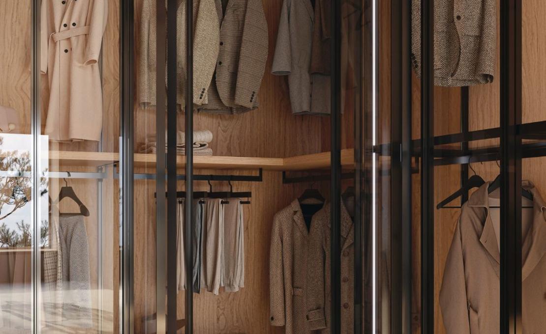 Гардеробная система коллекция CRISTAL от фабрики Tumidei