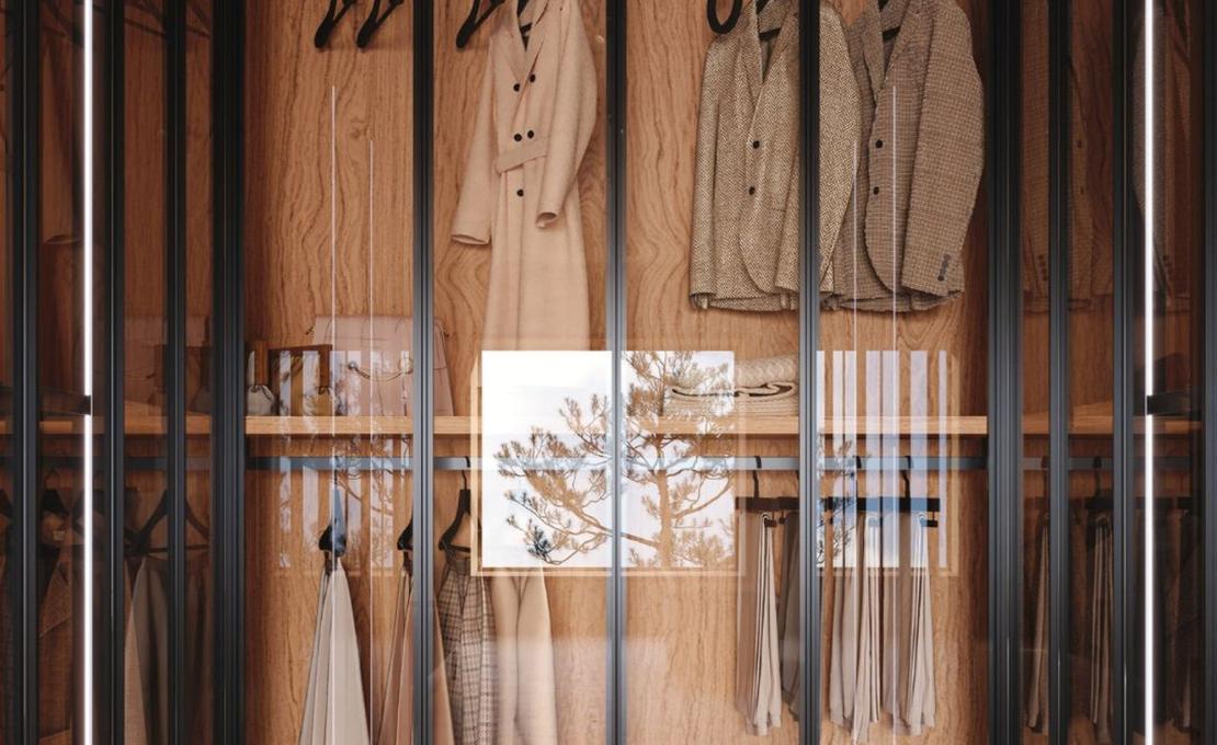 Гардеробная система коллекция CRISTAL от фабрики Tumidei