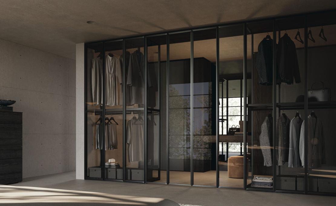 Гардеробная система коллекция CRISTAL от фабрики Tumidei