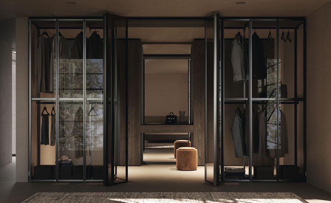 Гардеробная система коллекция CRISTAL от фабрики Tumidei