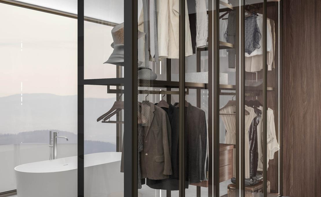 Гардеробная система коллекция CRISTAL от фабрики Tumidei