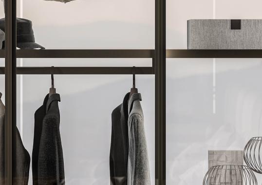 Гардеробная система коллекция CRISTAL от фабрики Tumidei