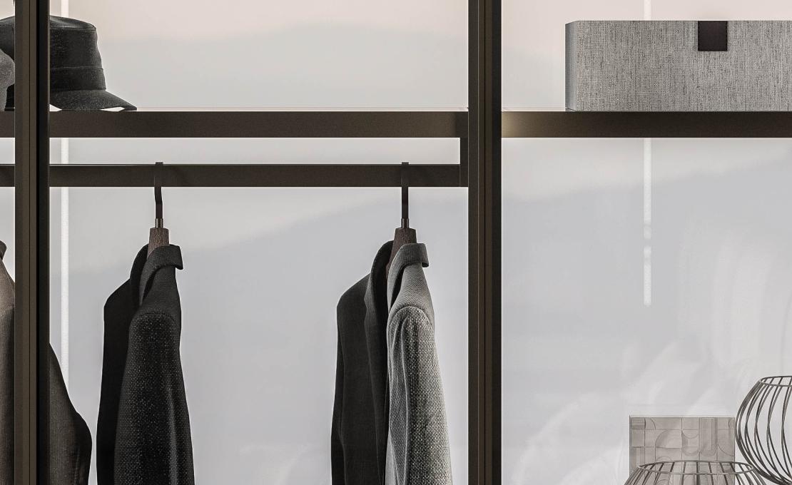 Гардеробная система коллекция CRISTAL от фабрики Tumidei