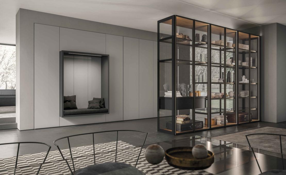 Гардеробная система коллекция CRISTAL от фабрики Tumidei