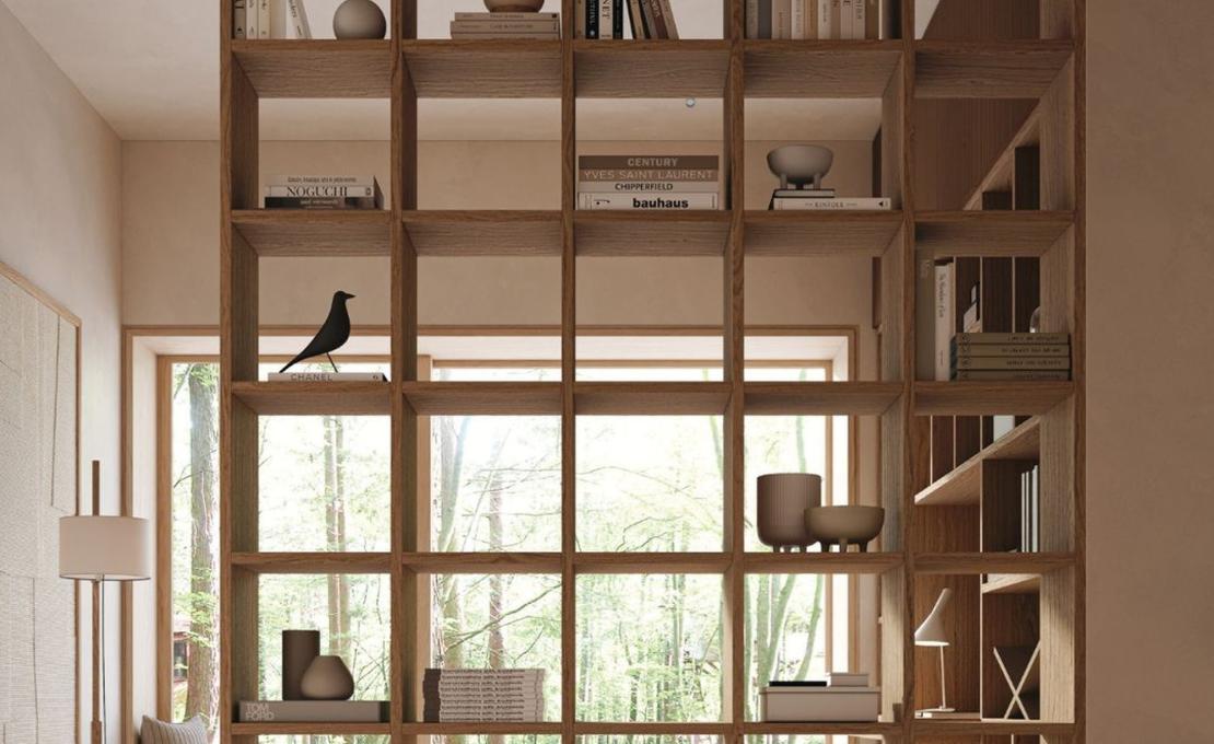 Стеллаж для книг SYSTEM28 PLUS от фабрики Tumidei