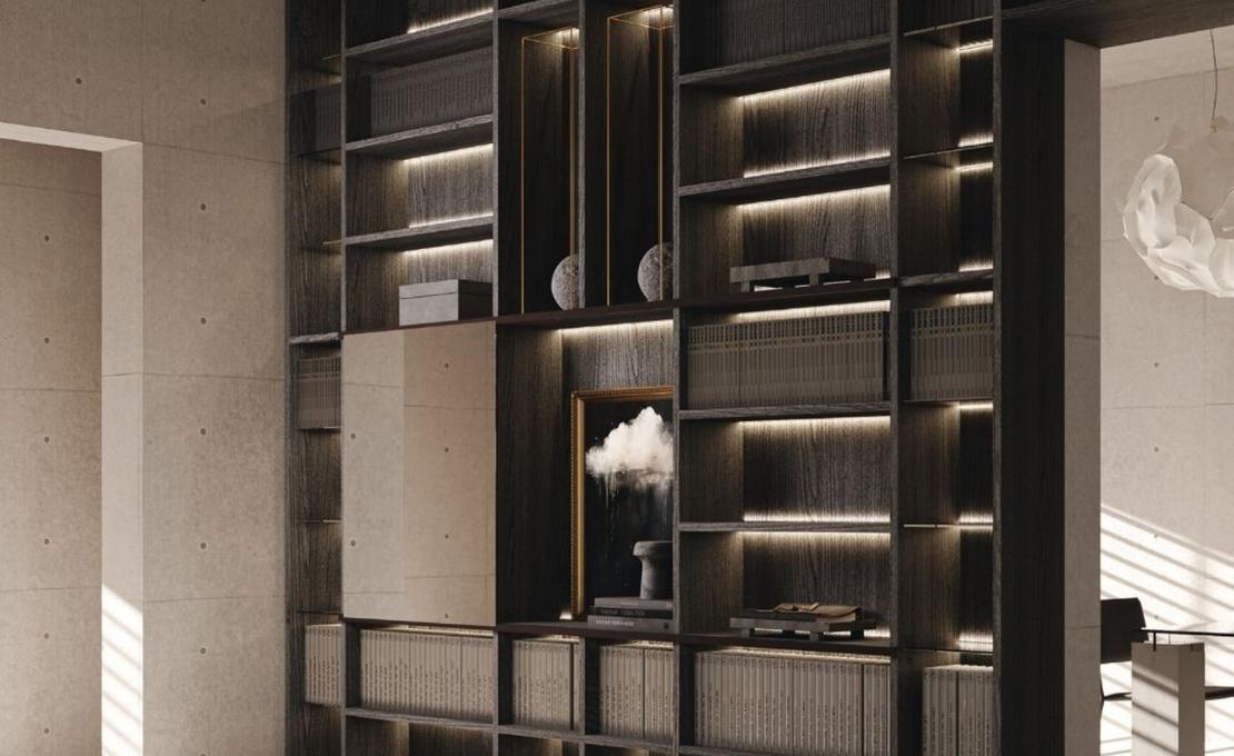 Стеллаж для книг SYSTEM28 PLUS от фабрики Tumidei