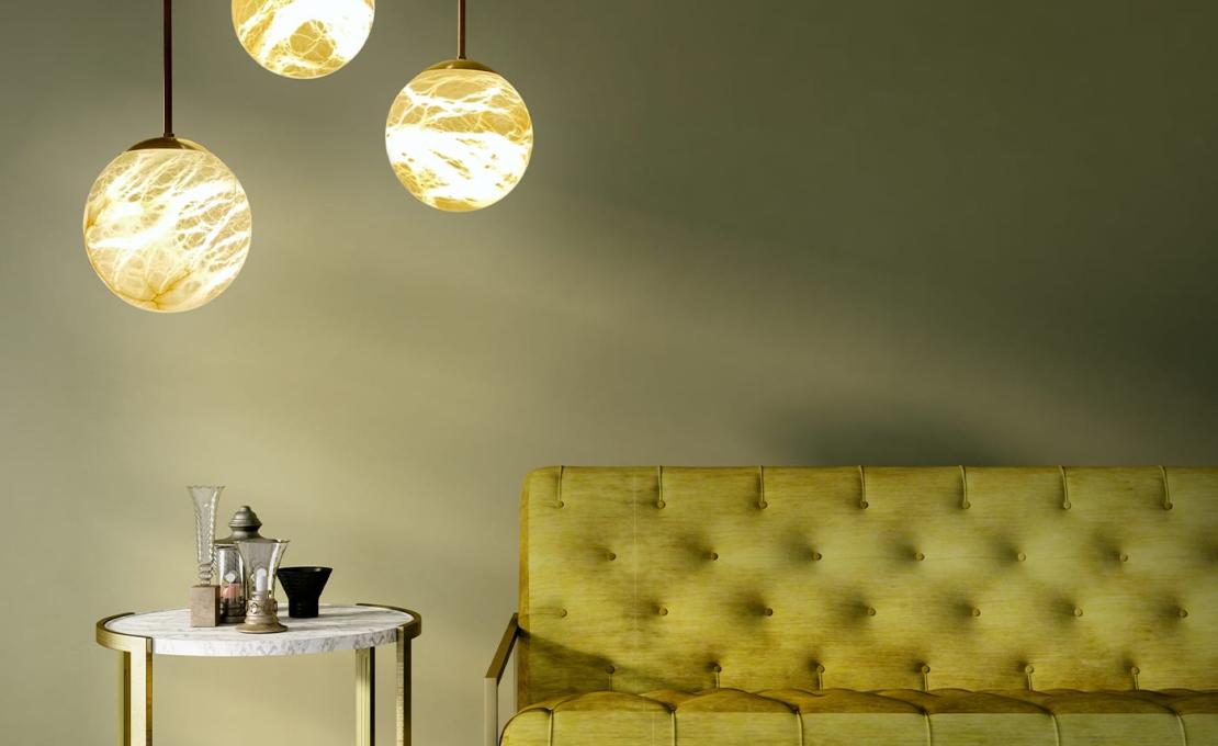 Люстра от фабрики Matlight Milano модель Maxi Alabaster Moon