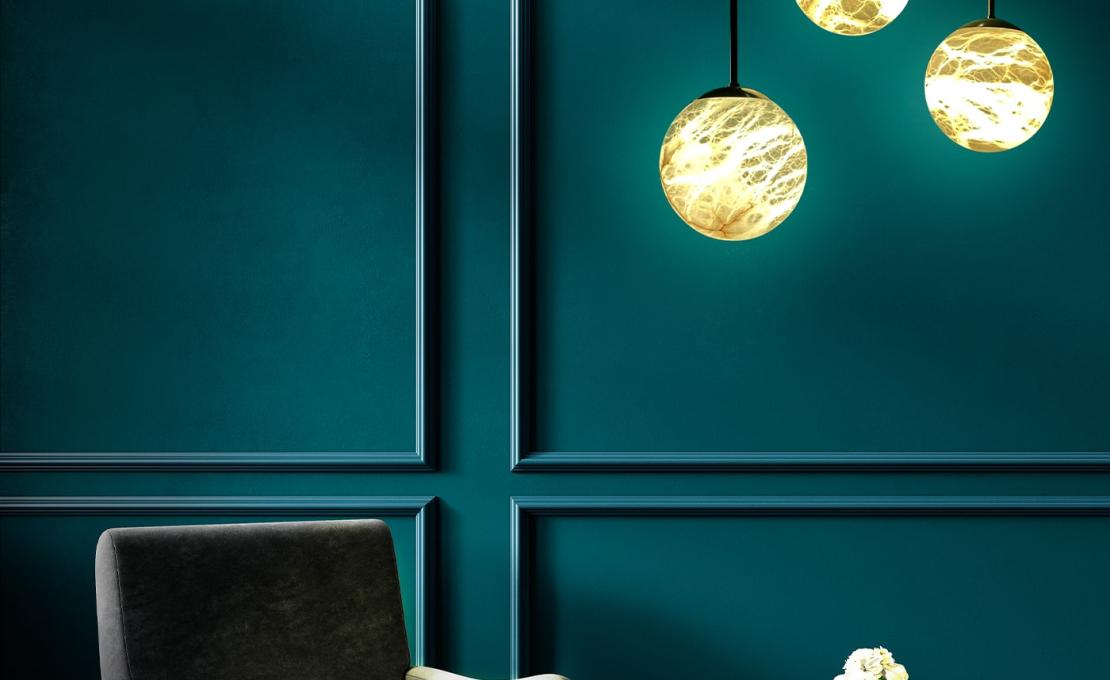 Люстра от фабрики Matlight Milano модель Maxi Alabaster Moon