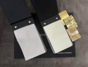 Фотографии образцов отделок и возможных цветов фабрики Hessentia