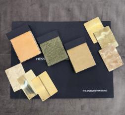 Фотографии образцов отделок и возможных цветов фабрики Hessentia