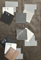 Фотографии образцов отделок и возможных цветов фабрики Frezza