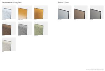 Фотографии образцов отделок и возможных цветов фабрики Naturedesign