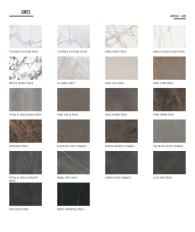 Фотографии образцов отделок и возможных цветов фабрики Binova