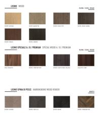 Фотографии образцов отделок и возможных цветов фабрики Binova