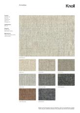 Фотографии образцов отделок и возможных цветов фабрики Knoll