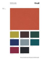 Фотографии образцов отделок и возможных цветов фабрики Knoll