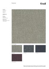 Фотографии образцов отделок и возможных цветов фабрики Knoll