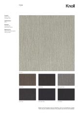 Фотографии образцов отделок и возможных цветов фабрики Knoll