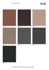 Фотографии образцов отделок и возможных цветов фабрики Knoll