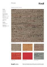 Фотографии образцов отделок и возможных цветов фабрики Knoll