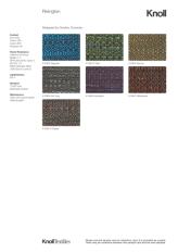 Фотографии образцов отделок и возможных цветов фабрики Knoll