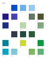 Фотографии образцов отделок и возможных цветов фабрики Knoll