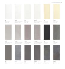 Фотографии образцов отделок и возможных цветов фабрики Lorenzon