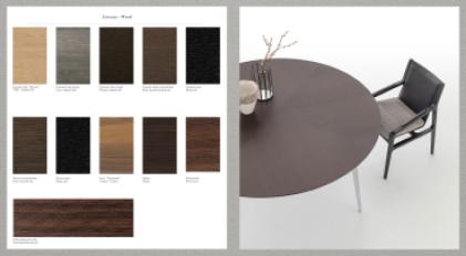 Фотографии образцов отделок и возможных цветов фабрики Alivar