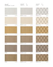 Фотографии образцов отделок и возможных цветов фабрики Carpanese Home