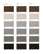 Фотографии образцов отделок и возможных цветов фабрики Carpanese Home