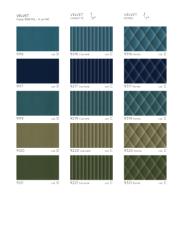 Фотографии образцов отделок и возможных цветов фабрики Carpanese Home