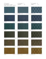 Фотографии образцов отделок и возможных цветов фабрики Carpanese Home