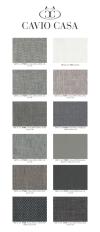 Фотографии образцов отделок и возможных цветов фабрики Cavio Casa