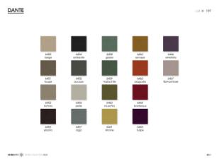 Фотографии образцов отделок и возможных цветов фабрики Giorgetti