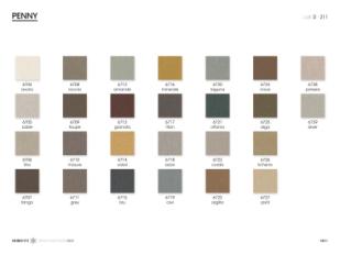 Фотографии образцов отделок и возможных цветов фабрики Giorgetti