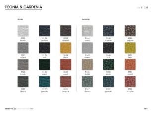 Фотографии образцов отделок и возможных цветов фабрики Giorgetti