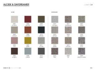 Фотографии образцов отделок и возможных цветов фабрики Giorgetti