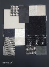 Фотографии образцов отделок и возможных цветов фабрики Henge