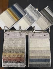 Фотографии образцов отделок и возможных цветов фабрики Nicoline Salotti