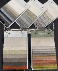 Фотографии образцов отделок и возможных цветов фабрики Nicoline Salotti