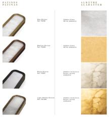 Фотографии образцов отделок и возможных цветов фабрики Entrelacs