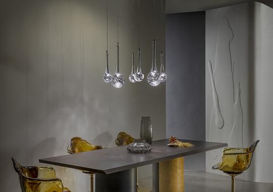 Подвесной светильник 210/SP Vetro Seta Bianco, Patrizia Volpato