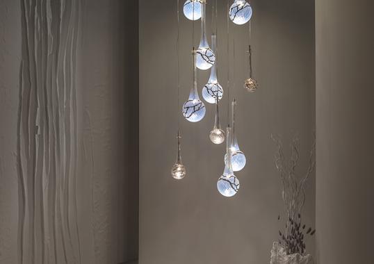 Подвесной светильник 210/SP Vetro Seta Bianco, Patrizia Volpato