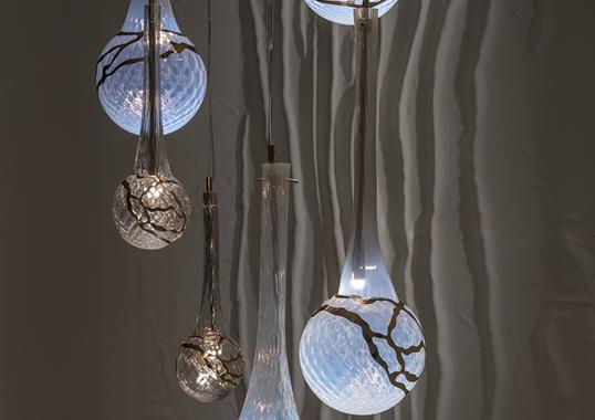 Подвесной светильник 210/SP Vetro Seta Bianco, Patrizia Volpato